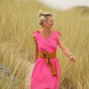 Robe Laëtitia - lin rose fluo - Quintessence