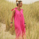 Robe Laëtitia - lin rose fluo - Quintessence