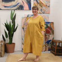 Robe Lina - lin ocre - Quintessence