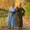 Robe Louisa - double gaze de coton kaki - Quintessence