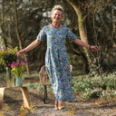 Robe Louisa - Fleurs d'Indigo - Quintessence