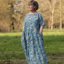 Robe Louisa - Fleurs d'Indigo - Quintessence