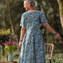 Robe Louisa - Fleurs d'Indigo - Quintessence