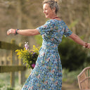 Robe Louisa - Fleurs d'Indigo - Quintessence