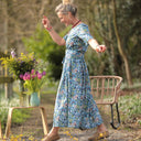 Robe Louisa - Fleurs d'Indigo - Quintessence