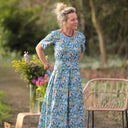 Robe Louisa - Fleurs d'Indigo - Quintessence
