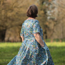 Robe Louisa - Fleurs d'Indigo - Quintessence
