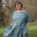 Robe Louisa - Fleurs d'Indigo - Quintessence