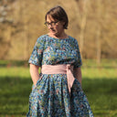 Robe Louisa - Fleurs d'Indigo - Quintessence