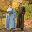 Robe Louisa - jean de coton bleu stone - Quintessence