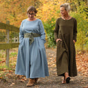 Robe Louisa - jean de coton bleu stone - Quintessence