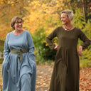 Robe Louisa - jean de coton bleu stone - Quintessence