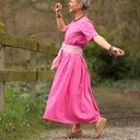 Robe Louisa - Lin fuchsia - Quintessence