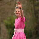 Robe Louisa - Lin fuchsia - Quintessence