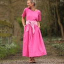 Robe Louisa - Lin fuchsia - Quintessence