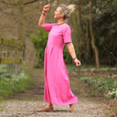 Robe Louisa - Lin fuchsia - Quintessence