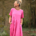 Robe Louisa - Lin fuchsia - Quintessence
