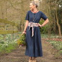 Robe Louisa - Lin indigo - Quintessence