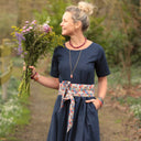 Robe Louisa - Lin indigo - Quintessence