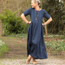 Robe Louisa - Lin indigo - Quintessence