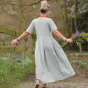 Robe Louisa - Lin vert d'eau - Quintessence