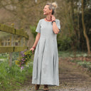 Robe Louisa - Lin vert d'eau - Quintessence