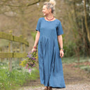 Robe Louisa - Lyocell denim bleu - Quintessence