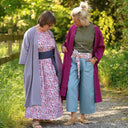 Robe Louisa manches 3/4 Coton floral impressionniste | Quintessence