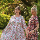 Robe Louisa manches 3/4 Coton roseraie sauvage | Quintessence