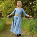 Robe Louisa manches 3/4 – Lin chiné denim - Quintessence