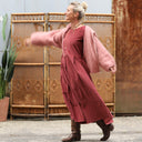 Robe Louisa - velours côtelé terracotta - Quintessence