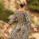 Robe Louisa viscose Aube bleue - Quintessence