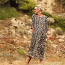 Robe Louisa viscose Aube bleue - Quintessence