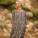 Robe Louisa viscose Aube bleue - Quintessence