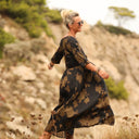 Robe Louisa viscose Brume sauvage - Quintessence