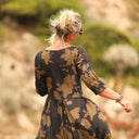 Robe Louisa viscose Brume sauvage - Quintessence