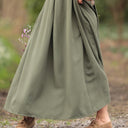 Robe Louisa - Viscose/lin kaki - Quintessence