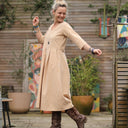 Robe Louisette - Seersucker vichy ocré - Quintessence