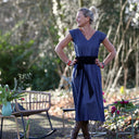 Robe Louison - jean de coton léger bleu brut - Quintessence