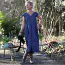 Robe Louison - jean de coton léger bleu brut - Quintessence