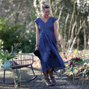 Robe Louison - jean de coton léger bleu brut - Quintessence