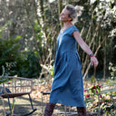 Robe Louison - lin bleu navy - Quintessence