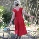 Robe Louison - lin coquelicot - Quintessence