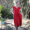 Robe Louison - lin coquelicot - Quintessence