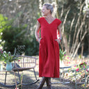 Robe Louison - lin coquelicot - Quintessence