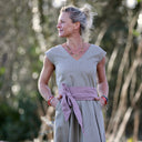 Robe Louison - Lin kaki clair - Quintessence