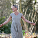 Robe Louison - Lin kaki clair - Quintessence