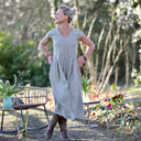 Robe Louison - Lin kaki clair - Quintessence