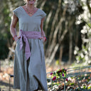 Robe Louison - Lin kaki clair - Quintessence