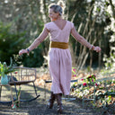 Robe Louison - lin rose poudré - Quintessence